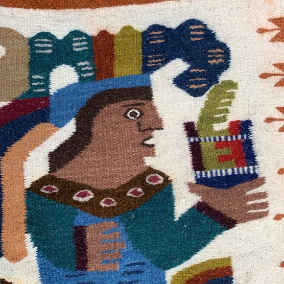 Wool tapestry handmade Mexico - Picture 10 of 13